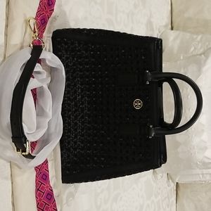 Tory Burch leather top handle & crossbody bag
